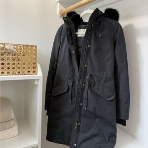 Aritzia Wilfred Parka with Fur Trim XS